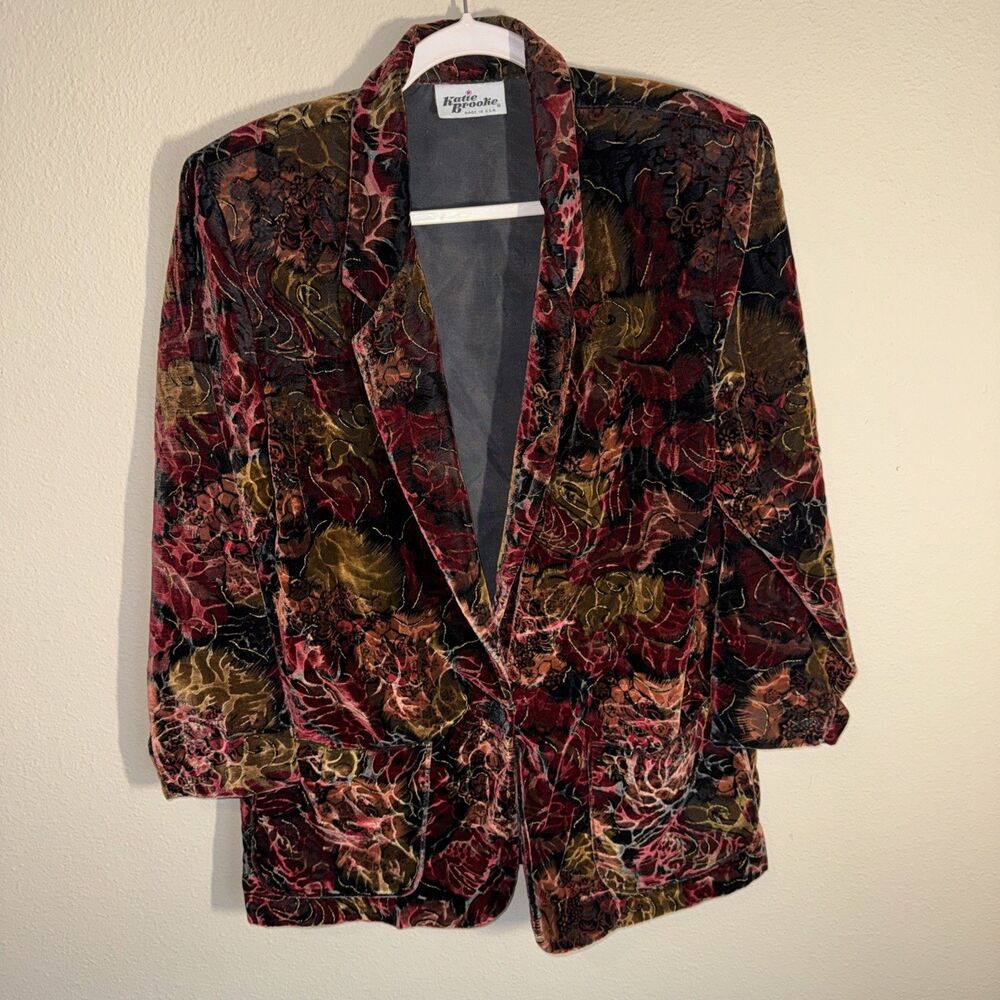 Katie Brooke Women’s Blazer Red Floral